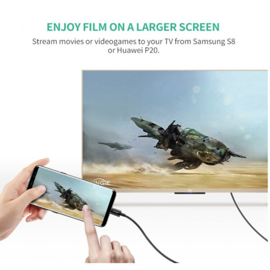 Cable Vidéo Type C vers HDMI 4K 60HZ 1,8 M Cable Vidéo Type C vers HDMI 4K 60HZ 1,8 M